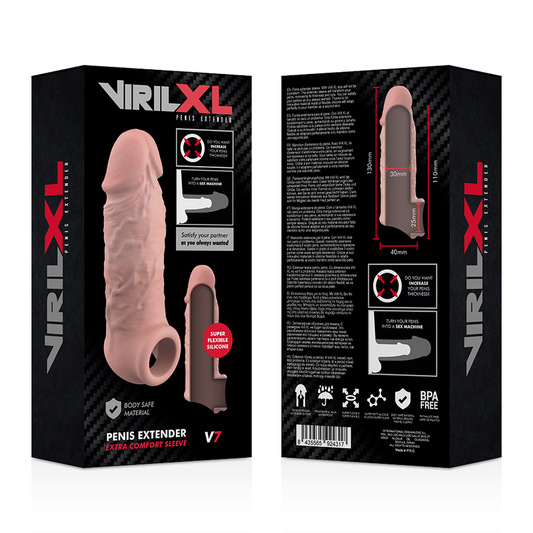VIRILXL - EXTENSION DE PÉNIS NATURELLE EN SILICONE LIQUIDE V7