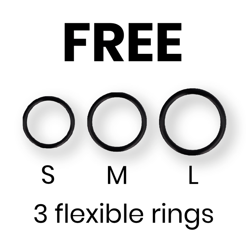 CYBER SILICOCK - STRAP-ON HARNAS MET 3 RINGEN GRATIS