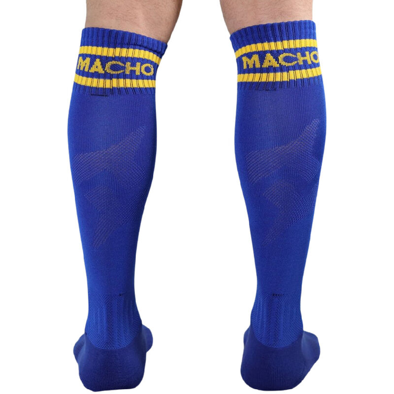 MACHO - LONG SOCKS, ONE SIZE, BLUE