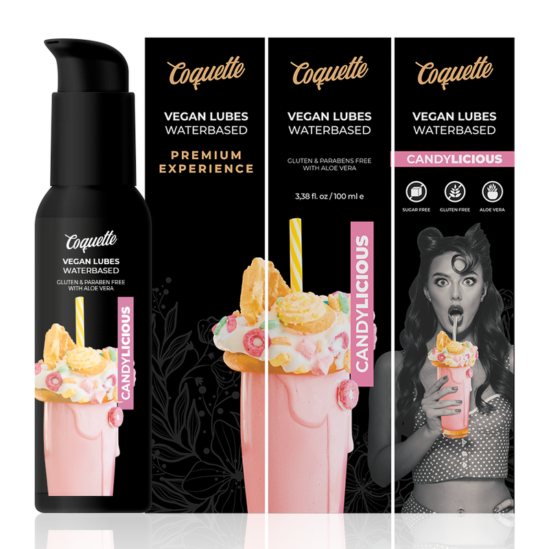 COQUETTE CHIC DESIRE - PREMIUM ERVARING CANDYLICIOUS VEGAN GLIJMIDDEL 100ML