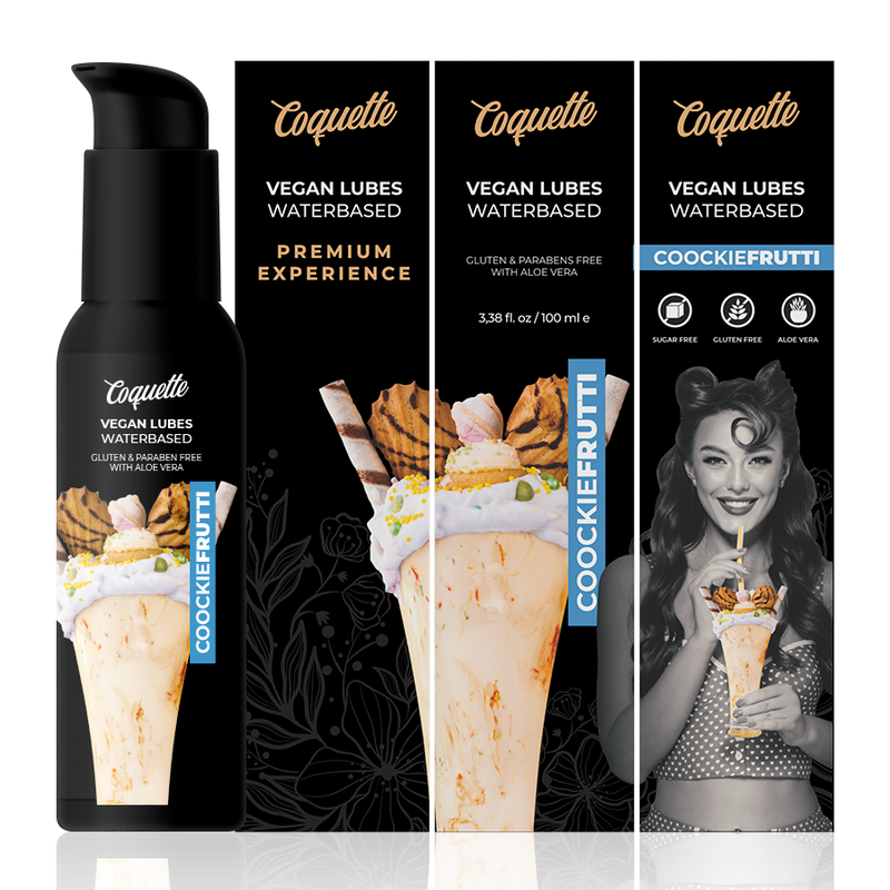COQUETTE CHIC DESIRE - PREMIUM EXPERIENCE VEGAN GLIJMIDDEL COOKIEFRUTTI 100ML