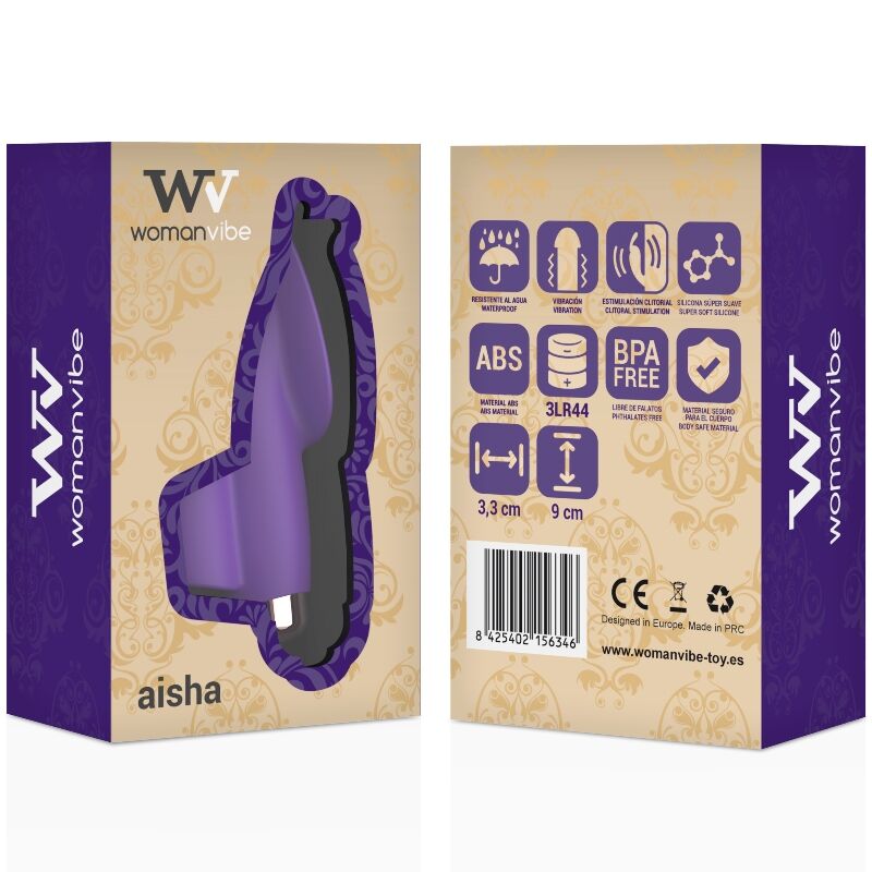 WOMANVIBE - VROUW AISHA SILICONEN STIMULATOR VINGER
