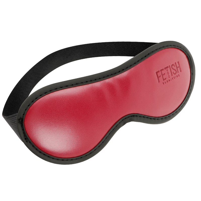 FETISH SUBMISSIVE DARK ROOM - VEGAN LEDEREN MASKER MET NEOPREEN VOERING