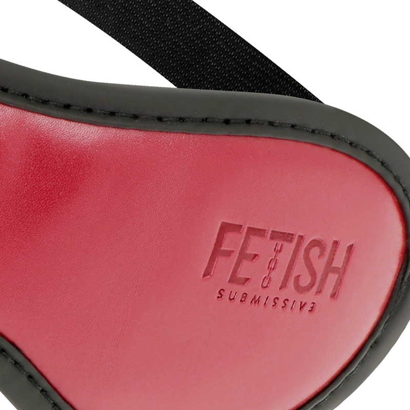 FETISH SUBMISSIVE DARK ROOM - VEGAN LEDEREN MASKER MET NEOPREEN VOERING