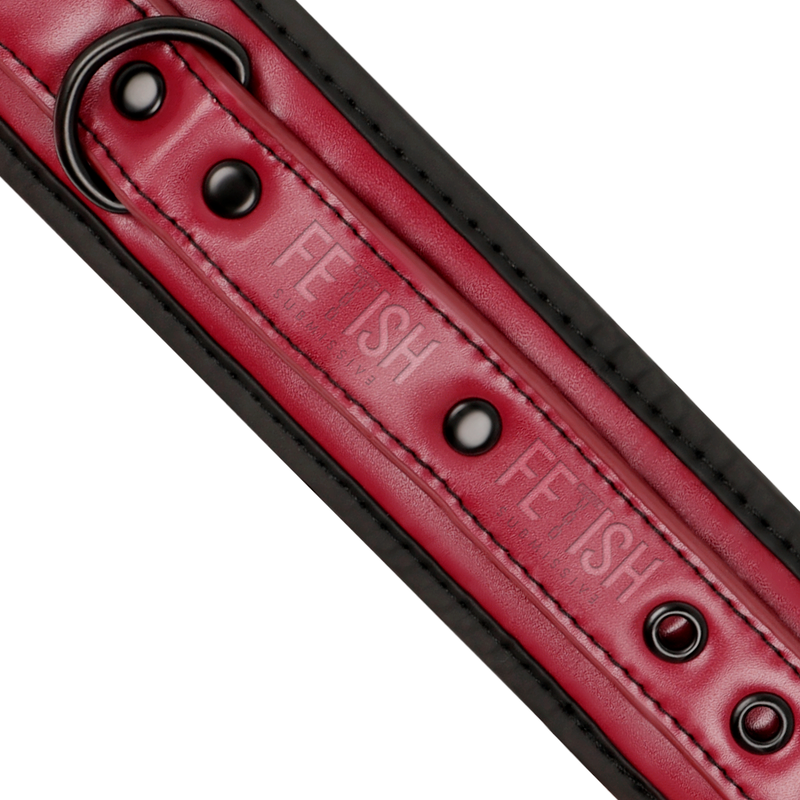 FETISH SUBMISSIVE DARK ROOM - ANKLE HANDCUFFS MADE FROM VEGAN LEATHER WITH NEOPRENE LINING