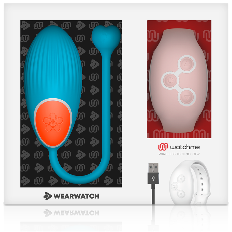 WEARWATCH - WATCHME TECHNOLOGIE AFSTANDSBEDIENING EGG BLAUW / ROZE