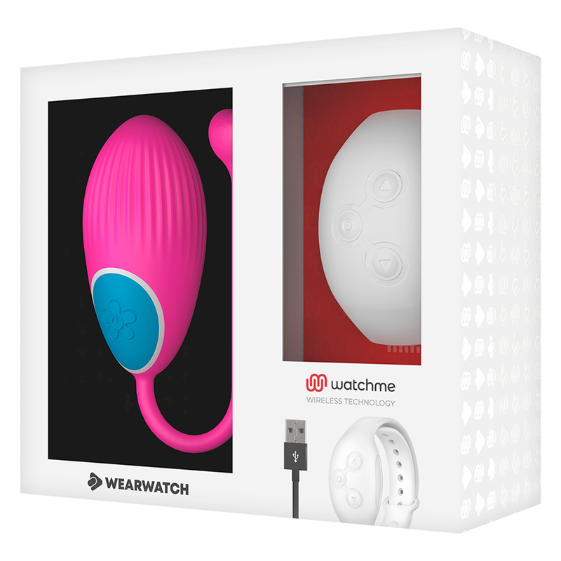 WEARWATCH - TÉLÉCOMMANDE WATCHME TECHNOLOGIE ŒUF FUCHSIA / NIVEO