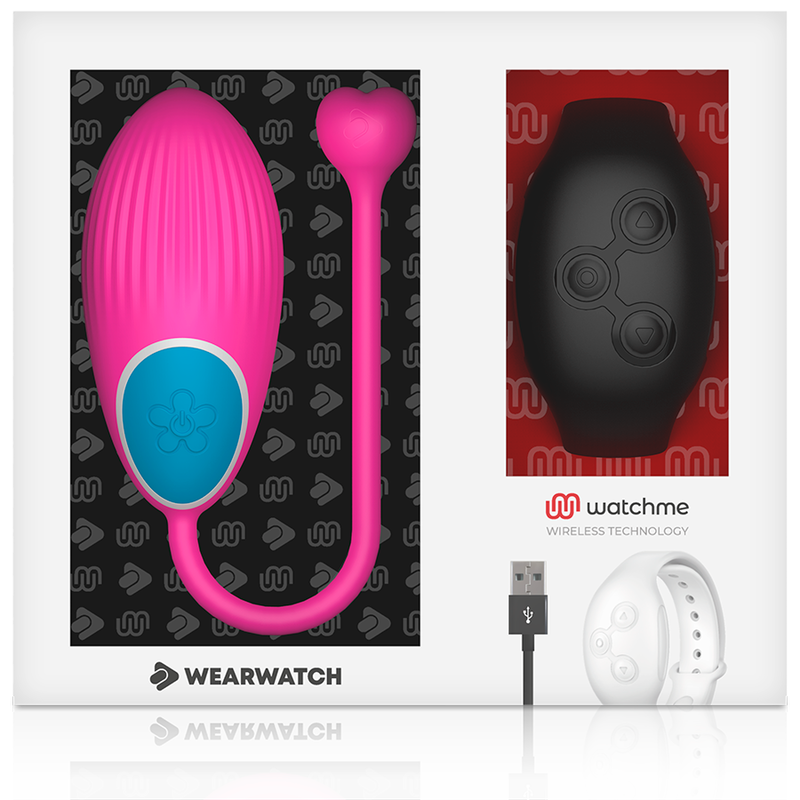 WEARWATCH - TÉLÉCOMMANDE WATCHME TECHNOLOGIE ŒUF FUCHSIA / JET