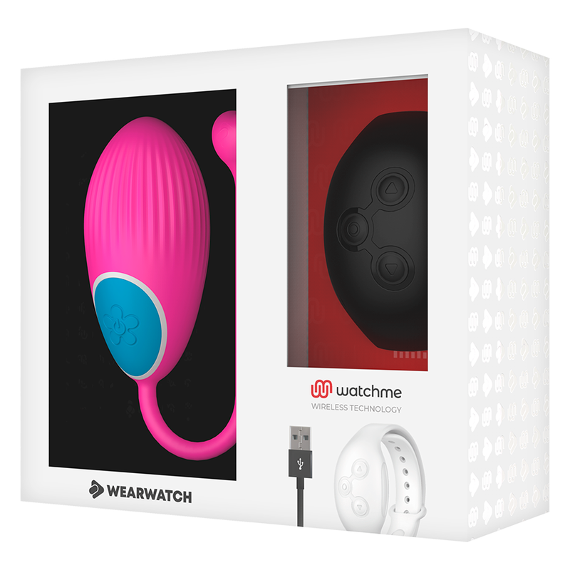 WEARWATCH - TÉLÉCOMMANDE WATCHME TECHNOLOGIE ŒUF FUCHSIA / JET
