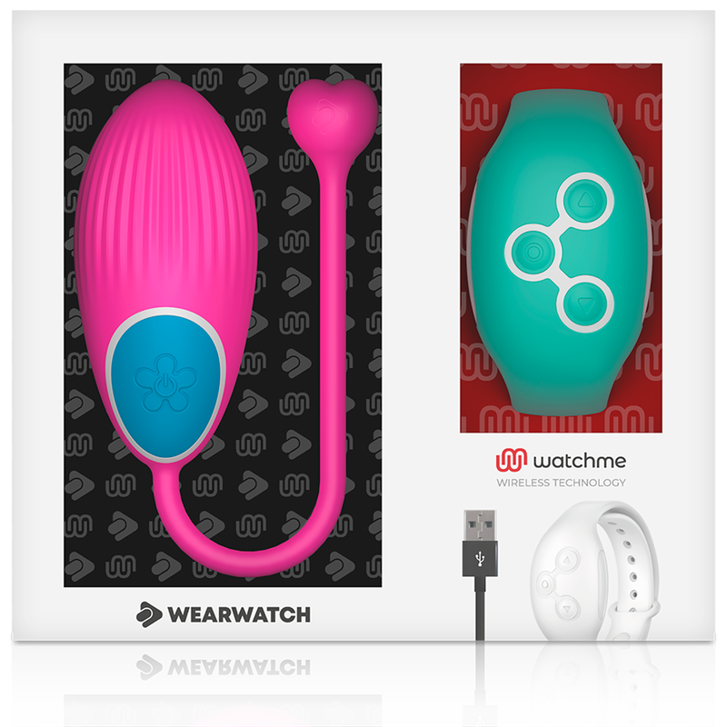 WEARWATCH - TÉLÉCOMMANDE WATCHME TECHNOLOGIE ŒUF FUCHSIA / EAU DE MER