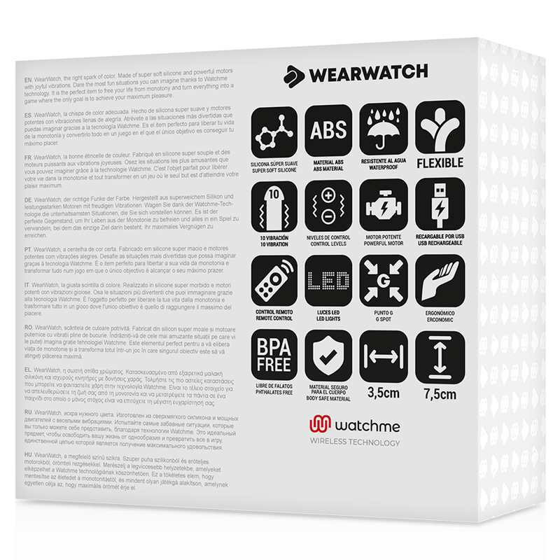 WEARWATCH - EGG AFSTANDSBEDIENING WATCHME TECHNOLOGIE ZEEWATER / STRAALTRAINING