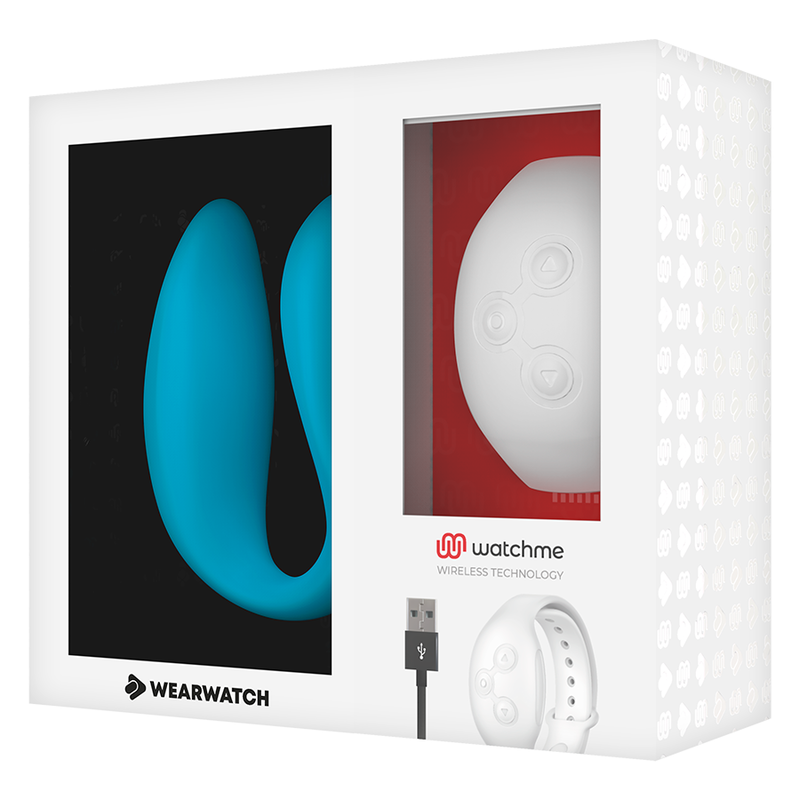 WEARWATCH - WATCHME DUBBELE TECHNOLOGIE VIBRATOR INDIGO/SNOW