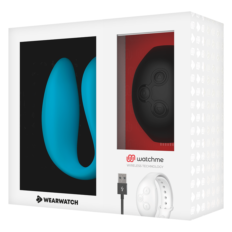 WEARWATCH - WATCHME DUBBELE TECHNOLOGIE VIBRATOR INDIGO / JET