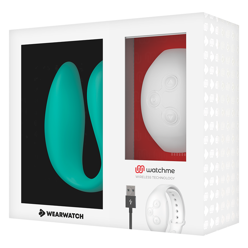 WEARWATCH - WATCHME VIBRATOR MET DUBBELE TECHNOLOGIE ZEEWATER / SNEEUW