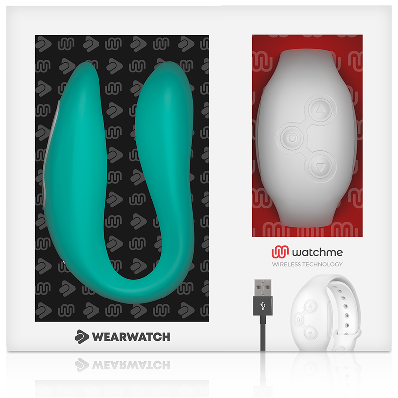 WEARWATCH - WATCHME VIBRATOR MET DUBBELE TECHNOLOGIE ZEEWATER / SNEEUW