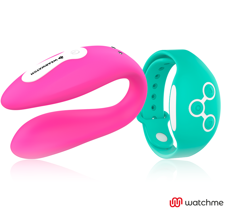 WEARWATCH - WATCHME VIBRATOR MET DUBBELE TECHNOLOGIE FUCHSIA / ZEEWATER