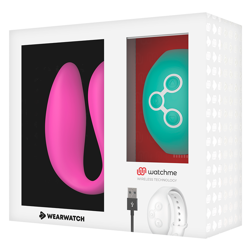 WEARWATCH - WATCHME VIBRATOR MET DUBBELE TECHNOLOGIE FUCHSIA / ZEEWATER