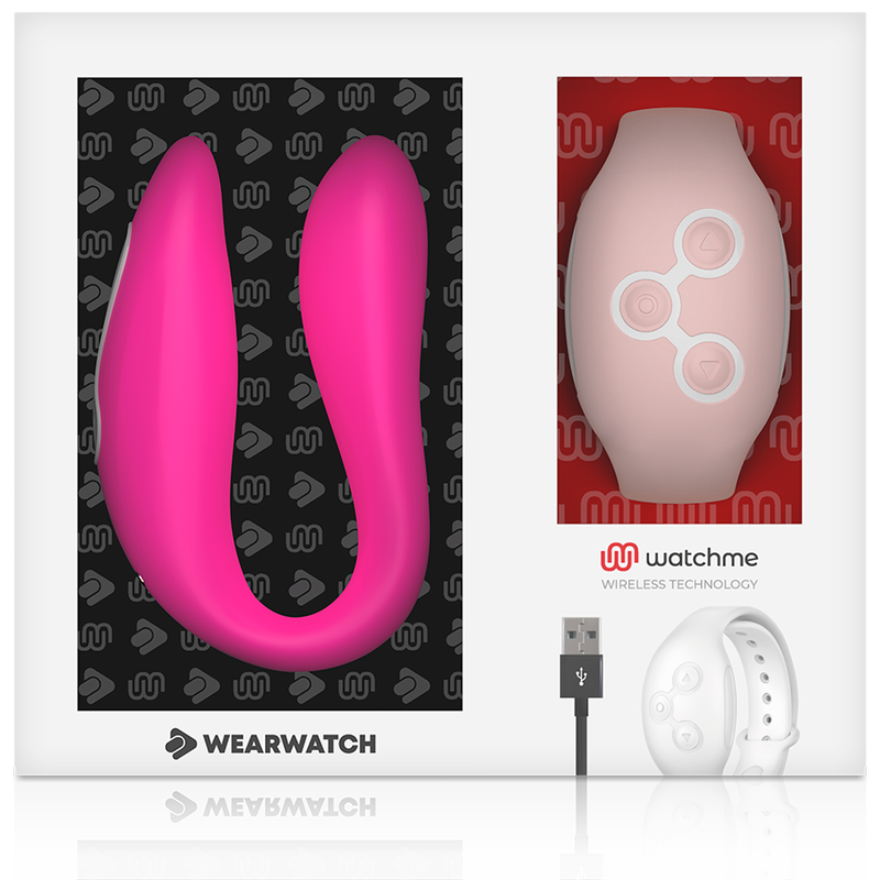 WEARWATCH - WATCHME VIBRATEUR DOUBLE TECHNOLOGIE FUCHSIA / ROSE