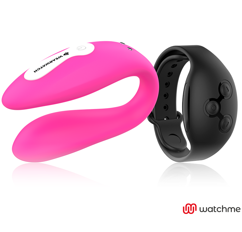 WEARWATCH - WATCHME DUBBELE TECHNOLOGIE VIBRATOR FUCHSIA/AZABACHE