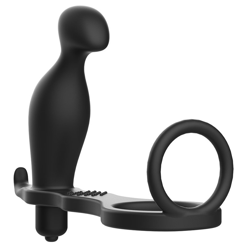 ADDICTED TOYS - ANAALPLUG MET ZWARTE SILICONEN RING 12 CM