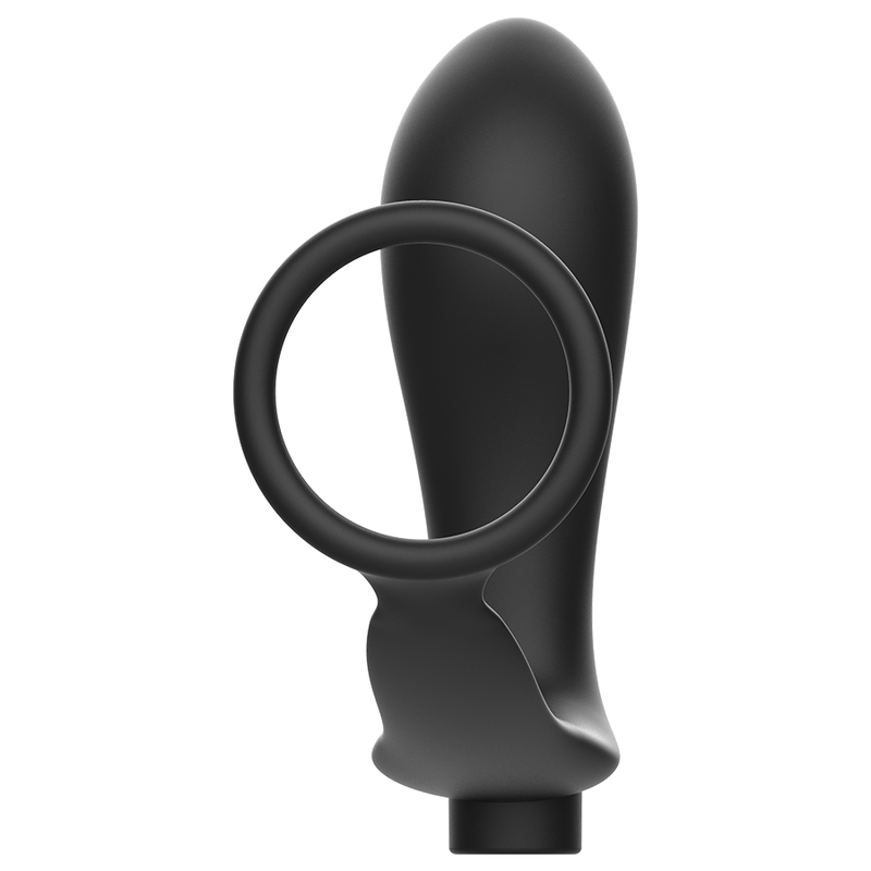 ADDICTED TOYS - PENISRING MET AFSTANDSBEDIENING ANAAL PLUG ZWART OPLAADBAAR