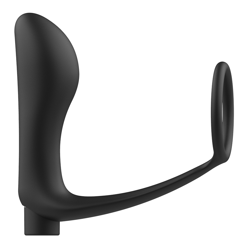 ADDICTED TOYS - PENISRING MET AFSTANDSBEDIENING ANAAL PLUG ZWART OPLAADBAAR
